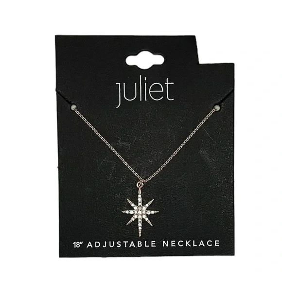 Juliet Star Pendant Gold-Tone 18” Adjustable Necklace - Picture 7 of 7